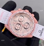 2022 New! Replica Swatch x Omega Mission to Venus Watch Pink Version